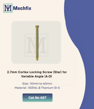 2.7 mm Cortex Locking Screw(Star) for Variable Angle