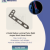 L Distal Radius Locking PlateRight Angled Shaft (Head 3 Hole)